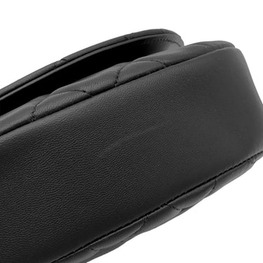 シャネル CHANEL ココマーク ハーフムーン ブラック ラムスキン 2WAYバッグ ゴールド金具 トップハンドル ショルダー