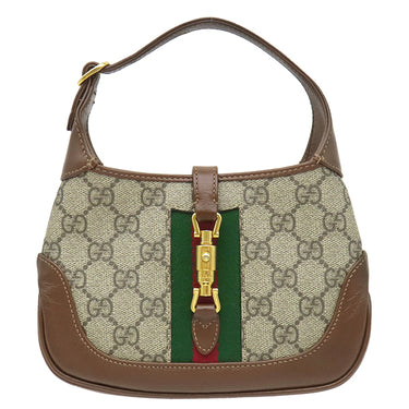 グッチ GUCCI ジャッキー 1961 637092 ベージュ×ブラウン GGスプリームキャンバス レザー 2WAYバッグ ゴールド金具 茶 ミニ ハンドバッグ ショルダー