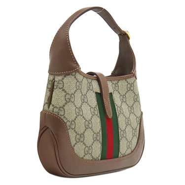 グッチ GUCCI ジャッキー 1961 637092 ベージュ×ブラウン GGスプリームキャンバス レザー 2WAYバッグ ゴールド金具 茶 ミニ ハンドバッグ ショルダー