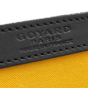 ゴヤール GOYARD コモールPM ブラック PVCコーティングキャンバス レザー トートバッグ シルバー金具 黒 ブラウン 縦長 ヘリンボーン柄