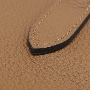 エルメス HERMES ヴィドポッシュ アルザン トゴ ショルダーバッグ シルバー金具 茶 クロスボディ