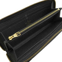 ルイヴィトン LOUIS VUITTON ポルトフォイユ クレマンス M60171 ノワール モノグラムアンプラント 長財布 ゴールド金具 黒 ラウンドファスナー