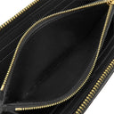 ルイヴィトン LOUIS VUITTON ポルトフォイユ クレマンス M60171 ノワール モノグラムアンプラント 長財布 ゴールド金具 黒 ラウンドファスナー