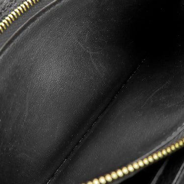 ルイヴィトン LOUIS VUITTON ポルトフォイユ クレマンス M60171 ノワール モノグラムアンプラント 長財布 ゴールド金具 黒 ラウンドファスナー