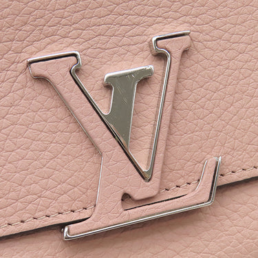 ルイヴィトン LOUIS VUITTON ポルトフォイユ カプシーヌ M61250 ピンク×マグノリア レザー トリヨンレザー 長財布 シルバー金具 バイカラー
