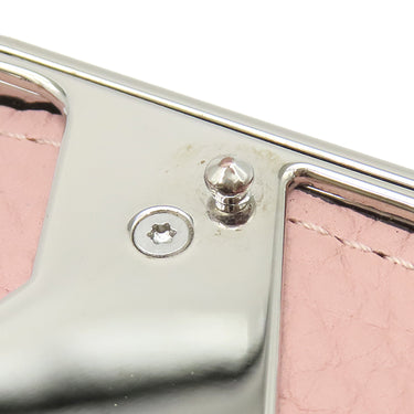ルイヴィトン LOUIS VUITTON ポルトフォイユ カプシーヌ M61250 ピンク×マグノリア レザー トリヨンレザー 長財布 シルバー金具 バイカラー