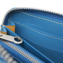 ゴヤール GOYARD マティニョン GM APMZIP GM 10 ブルー PVCコーティングキャンバス レザー 長財布 シルバー金具 青 ラウンドファスナー ヘリンボーン柄