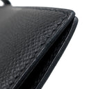 エルメス HERMES ベアンクラシック ブラック ヴォーエプソン 長財布 シルバー金具 オフホワイト 二つ折り財布