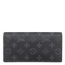 ルイヴィトン LOUIS VUITTON ポルトフォイユ ブラザ M61697 モノグラムエクリプス モノグラムエクリプス 長財布 シルバー金具 黒 二つ折り