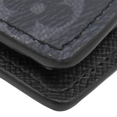 ルイヴィトン LOUIS VUITTON ポルトフォイユ ブラザ M61697 モノグラムエクリプス モノグラムエクリプス 長財布 シルバー金具 黒 二つ折り