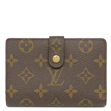 ルイヴィトン LOUIS VUITTON ポルトモネ ビエ ヴィエノワ M61663 モノグラム モノグラムキャンバス 二つ折り財布 ゴールド金具 茶 がま口