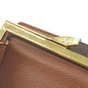 ルイヴィトン LOUIS VUITTON ポルトモネ ビエ ヴィエノワ M61663 モノグラム モノグラムキャンバス 二つ折り財布 ゴールド金具 茶 がま口