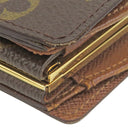 ルイヴィトン LOUIS VUITTON ポルトモネ ビエ ヴィエノワ M61663 モノグラム モノグラムキャンバス 二つ折り財布 ゴールド金具 茶 がま口