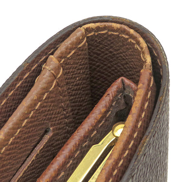 ルイヴィトン LOUIS VUITTON ポルトモネ ビエ ヴィエノワ M61663 モノグラム モノグラムキャンバス 二つ折り財布 ゴールド金具 茶 がま口