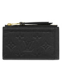 ルイヴィトン LOUIS VUITTON ポルトカルト ジップ M68339 ブラック モノグラムアンプラント コインケース ゴールド金具 黒 フラグメントケース