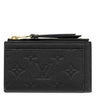 ルイヴィトン LOUIS VUITTON ポルトカルト ジップ M68339 ブラック モノグラムアンプラント コインケース ゴールド金具 黒 フラグメントケース