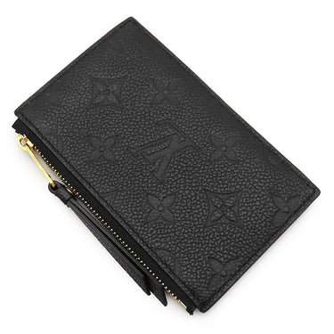 ルイヴィトン LOUIS VUITTON ポルトカルト ジップ M68339 ブラック モノグラムアンプラント コインケース ゴールド金具 黒 フラグメントケース