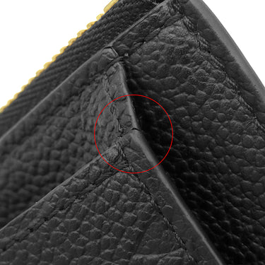 ルイヴィトン LOUIS VUITTON ポルトカルト ジップ M68339 ブラック モノグラムアンプラント コインケース ゴールド金具 黒 フラグメントケース