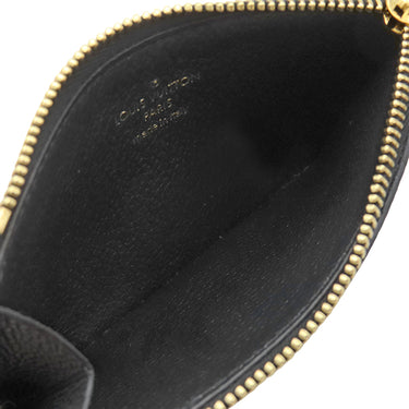 ルイヴィトン LOUIS VUITTON ポルトカルト ジップ M68339 ブラック モノグラムアンプラント コインケース ゴールド金具 黒 フラグメントケース