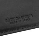 ボッテガヴェネタ BOTTEGA VENETA イントレチャート 635567-V3US1 ブラック レザー 長財布 黒 札入れ カード入れ フラップ