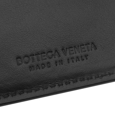 ボッテガヴェネタ BOTTEGA VENETA イントレチャート 635567-V3US1 ブラック レザー 長財布 黒 札入れ カード入れ フラップ