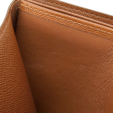 ルイヴィトン LOUIS VUITTON ポルトモネ ビエトレゾール M61730 モノグラム モノグラムキャンバス 二つ折り財布 ゴールド金具 茶