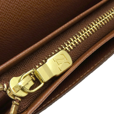 ルイヴィトン LOUIS VUITTON ポルトモネ ビエトレゾール M61730 モノグラム モノグラムキャンバス 二つ折り財布 ゴールド金具 茶