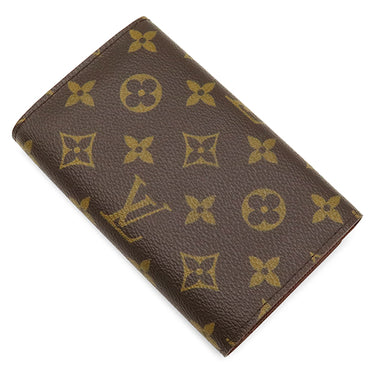 ルイヴィトン LOUIS VUITTON ポルトモネ ビエトレゾール M61730 モノグラム モノグラムキャンバス 二つ折り財布 ゴールド金具 茶