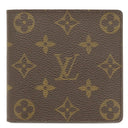ルイヴィトン LOUIS VUITTON ポルトフォイユ マルコ M61675 モノグラム モノグラムキャンバス 二つ折り財布 ゴールド金具 茶 コンパクトウォレット