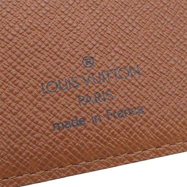 ルイヴィトン LOUIS VUITTON ポルトフォイユ マルコ M61675 モノグラム モノグラムキャンバス 二つ折り財布 ゴールド金具 茶 コンパクトウォレット