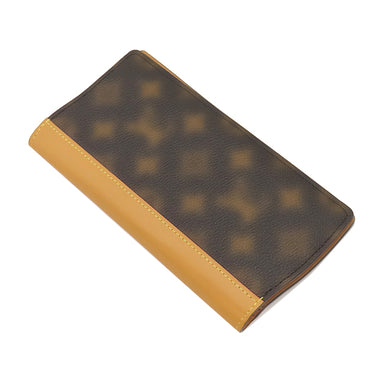 ルイヴィトン LOUIS VUITTON ポルトフォイユ ブラザ M81596 ディスイズノットモノグラム モノグラムキャンバス 長財布 ゴールド金具 茶