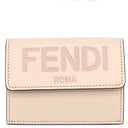 フェンディ FENDI ローマ マイクロ 8M0395 プードル レザー 三つ折り財布 ゴールド金具 コンパクト ウォレット