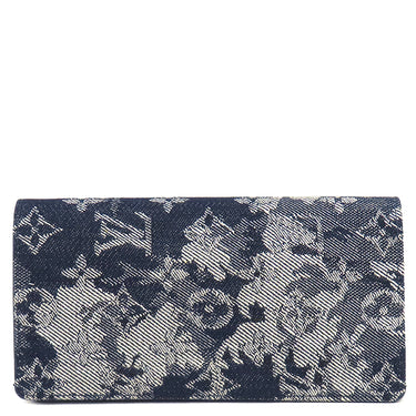 ルイヴィトン LOUIS VUITTON ポルトフォイユ ブラザ NM M80032 モノグラムタペストリー キャンバス モノグラムタペストリーキャンバス 長財布 紺 二つ折り