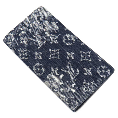 ルイヴィトン LOUIS VUITTON ポルトフォイユ ブラザ NM M80032 モノグラムタペストリー キャンバス モノグラムタペストリーキャンバス 長財布 紺 二つ折り