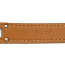 エルメス HERMES ケリードゥブルトゥール ホワイト×シルバー ヴォーエプソン メタル T3 ブレスレット 白 2連 2重 レザーブレス
