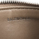 バレンシアガ BALENCIAGA ロゴ コインケース 594324 ブラウン レザー コインケース シルバー金具 茶 小銭入れ 鍵入れ キーリング付き