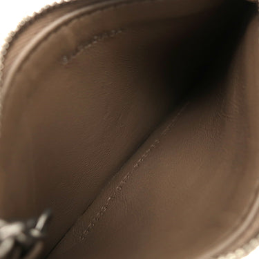 バレンシアガ BALENCIAGA ロゴ コインケース 594324 ブラウン レザー コインケース シルバー金具 茶 小銭入れ 鍵入れ キーリング付き
