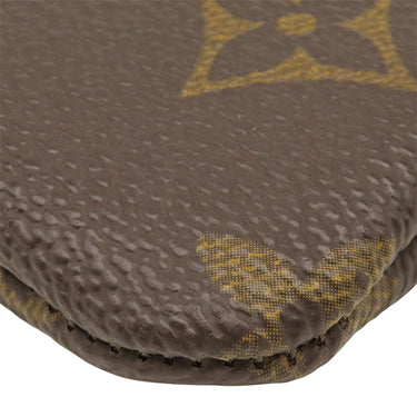 ルイヴィトン LOUIS VUITTON ポシェット クレ M62650 モノグラム モノグラムキャンバス コインケース ゴールド金具 茶 小銭入れ キーチェーン付き