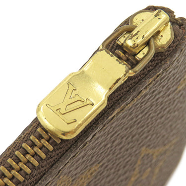 ルイヴィトン LOUIS VUITTON ポシェット クレ M62650 モノグラム モノグラムキャンバス コインケース ゴールド金具 茶 小銭入れ キーチェーン付き