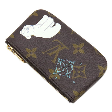 ルイヴィトン LOUIS VUITTON ポシェット クレ M12229 モノグラム×アズールフロスト モノグラムキャンバス コインケース キーチェーン付き ヴィヴィエンヌ