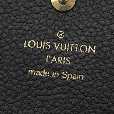 ルイヴィトン LOUIS VUITTON ポルトフォイユ サラ M80496 ブラック×ベージュ モノグラムアンプラント 長財布 ゴールド金具 フラップ バイカラー
