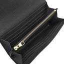 ルイヴィトン LOUIS VUITTON ポルトフォイユ サラ M80496 ブラック×ベージュ モノグラムアンプラント 長財布 ゴールド金具 フラップ バイカラー