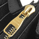 ルイヴィトン LOUIS VUITTON ポルトフォイユ サラ M80496 ブラック×ベージュ モノグラムアンプラント 長財布 ゴールド金具 フラップ バイカラー