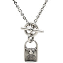 エルメス HERMES アミュレット エヴリン ペンダント シルバー シルバー925 ネックレス バッグモチーフ SV925 AG925