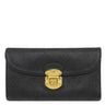 ルイヴィトン LOUIS VUITTON ポルトフォイユ アメリア M95549 ブラック モノグラムマヒナ 三つ折り財布 ゴールド金具 長財布