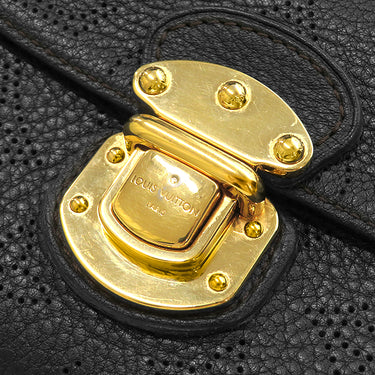 ルイヴィトン LOUIS VUITTON ポルトフォイユ アメリア M95549 ブラック モノグラムマヒナ 三つ折り財布 ゴールド金具 長財布