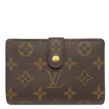 ルイヴィトン LOUIS VUITTON ポルトモネ ビエ ヴィエノワ M61663 モノグラム モノグラムキャンバス 二つ折り財布 ゴールド金具 茶 がま口