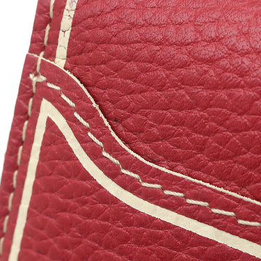 ルイヴィトン LOUIS VUITTON オーガナイザー ドゥ ポッシュ M95253 レッド レザー カードケース 赤 茶 名刺入れ パスケース