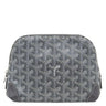 ゴヤール GOYARD ヴァンドーム コスメティックポーチ VENDOTPMLTY51CL51P グレー キャンバス ゴヤールディンキャンバス シュヴロッシュカーフスキン ポーチ シルバー金具 化粧ポーチ