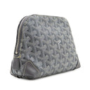 ゴヤール GOYARD ヴァンドーム コスメティックポーチ VENDOTPMLTY51CL51P グレー キャンバス ゴヤールディンキャンバス シュヴロッシュカーフスキン ポーチ シルバー金具 化粧ポーチ